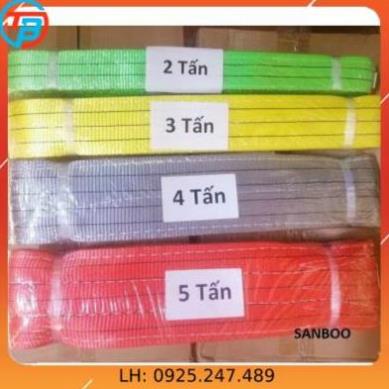 Dây bẹ cẩu hàng 2 Tấn bản rộng 50mm.kích thước dài 4 mét và 5 mét 6 mét.kimkhinhatphat