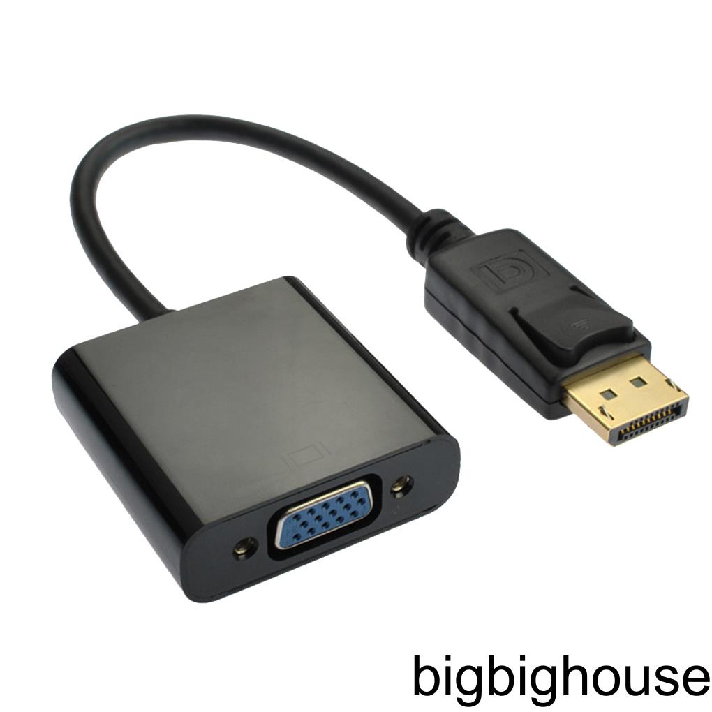 DisplayPort Display Port DP to VGA Adapter Cable Male to Female Converter PC Computer Laptop HDTV Projector