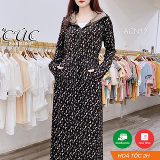 ÁO CHỐNG NẮNG CHẤT UMI LẠNH DÁNG DÀI, HỌA TIẾT SANG CHẢNH