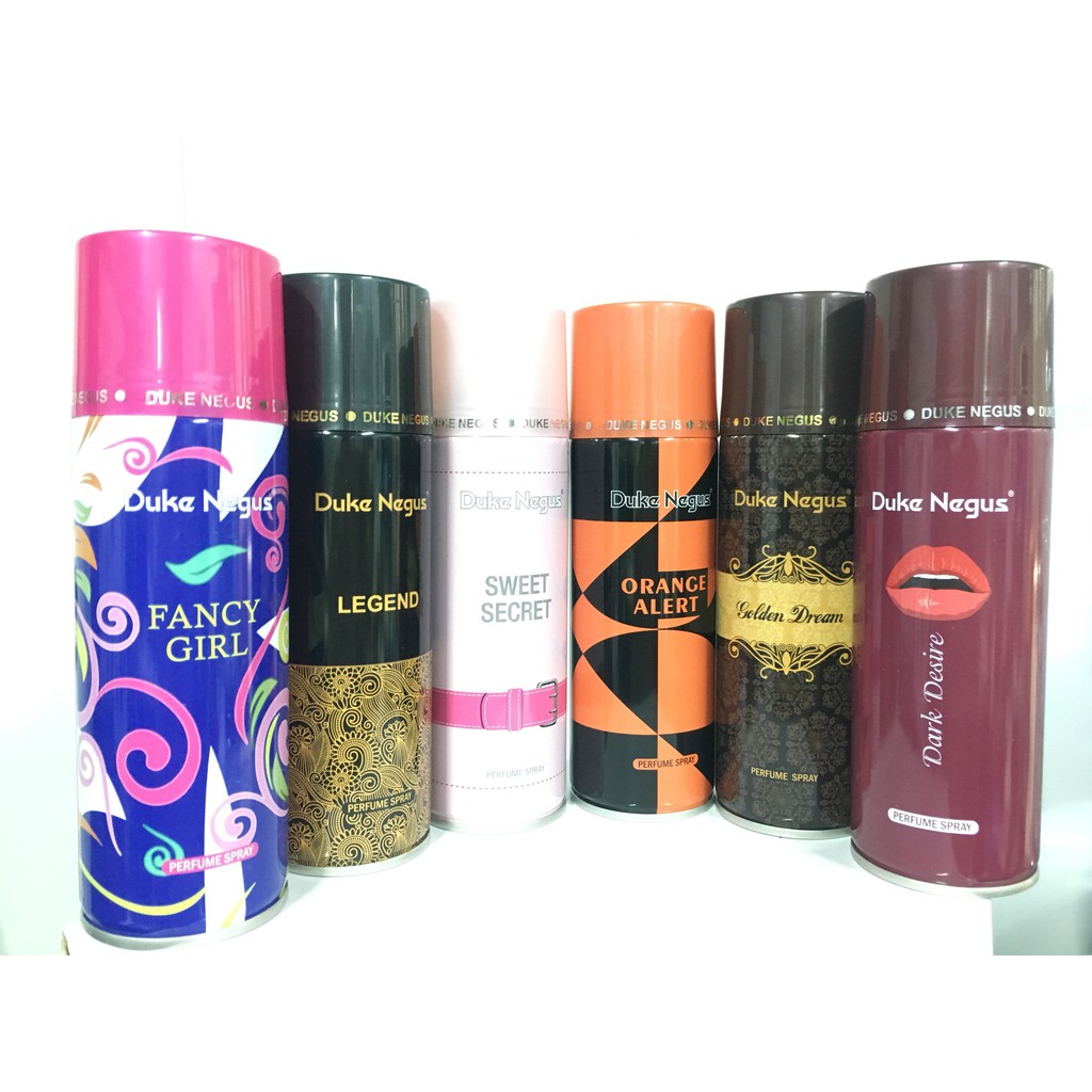 Xịt khử mùi Duke Negus ngăn mùi cơ thể nam nữ, khử mùi vùng nách 6 hương nước hoa, Xịt khử mùi đa năng, xịt thơm | BigBuy360 - bigbuy360.vn