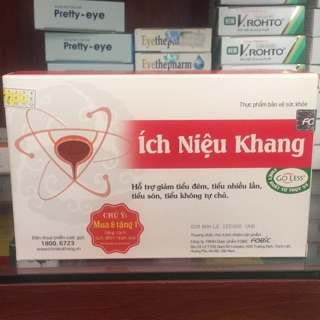ÍCH NIỆU KHANG hộp 20 viên- Hỗ trợ giảm tiểu đêm, tiểu nhiều lần, tiểu són, tiểu không tự chủ
