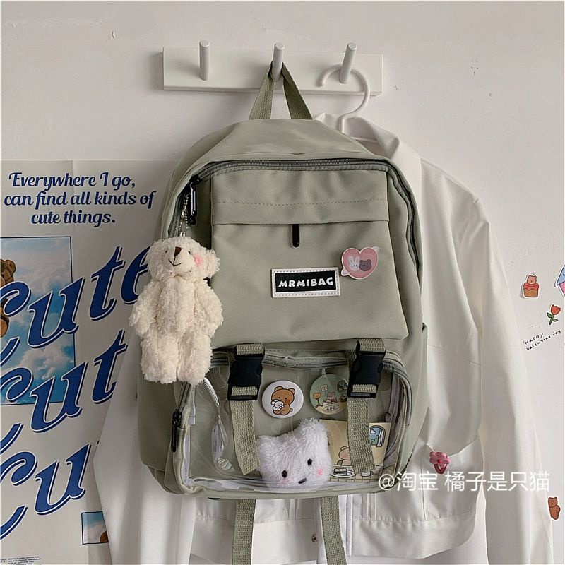 Balo ulzzang Học Sinh Sinh Viên Phong Cách Hàn Mrmibag Balo Thời Trang Đi Học Giá Rẻ