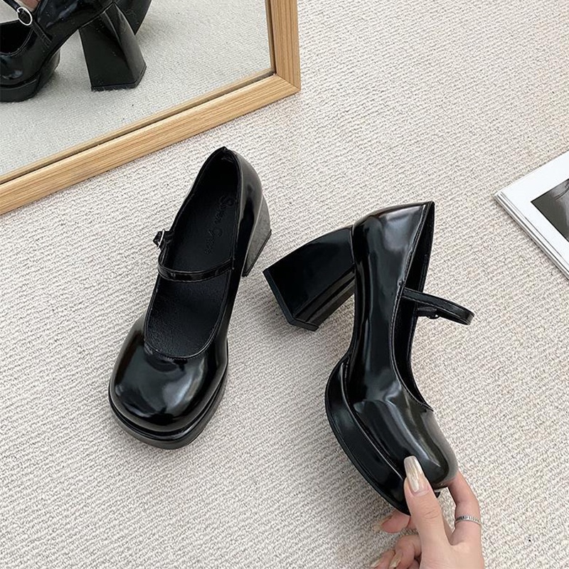 Giày Cao Gót Phong Cách retro Thời Trang Cho Nữ