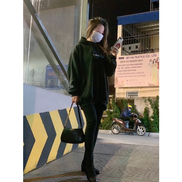 ẢNH THẬT-Áo hoodie SADBOIZ mặt mếu logo thêu có mũ hàng 2 lớp cotton dày dặn form rộng nam nữ | BigBuy360 - bigbuy360.vn