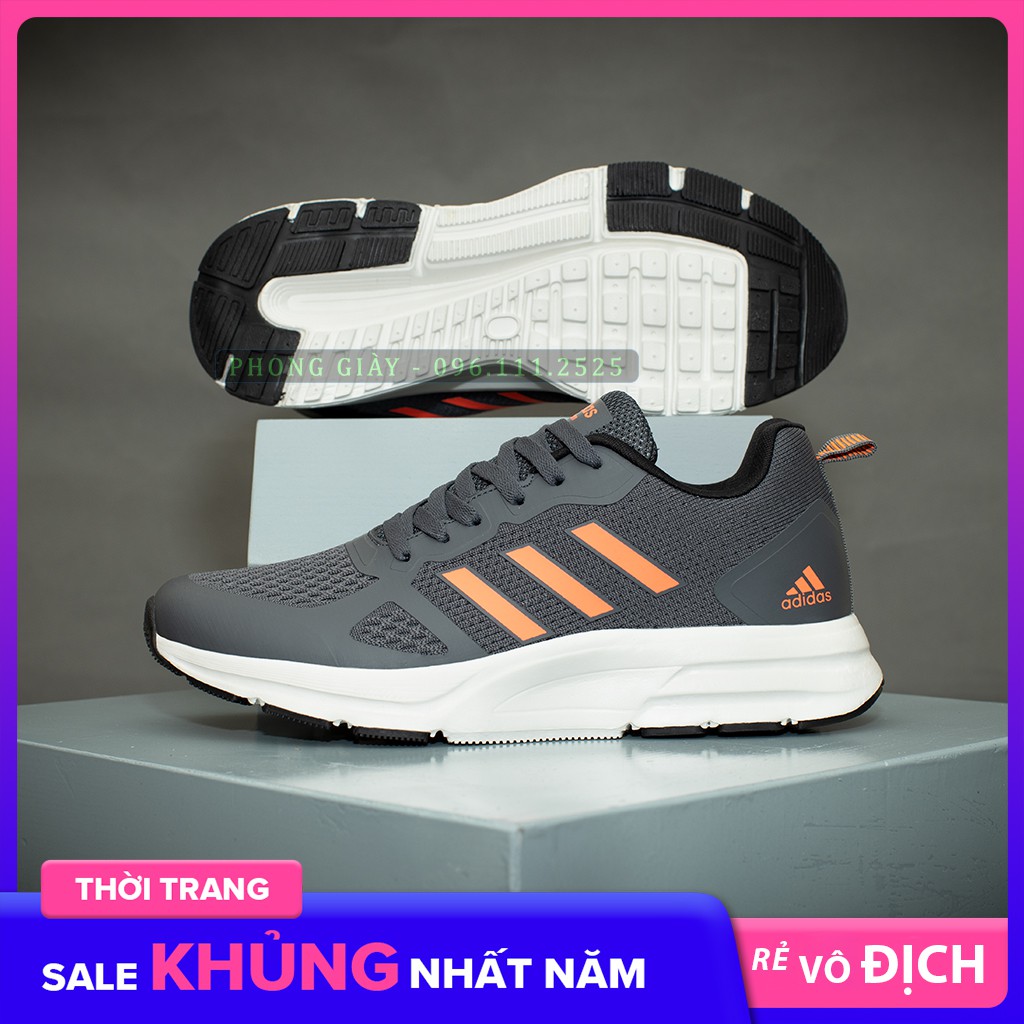 [Full box] Giày Sneaker Nam Giày Thể Thao Nam A62 Màu Ghi Cam