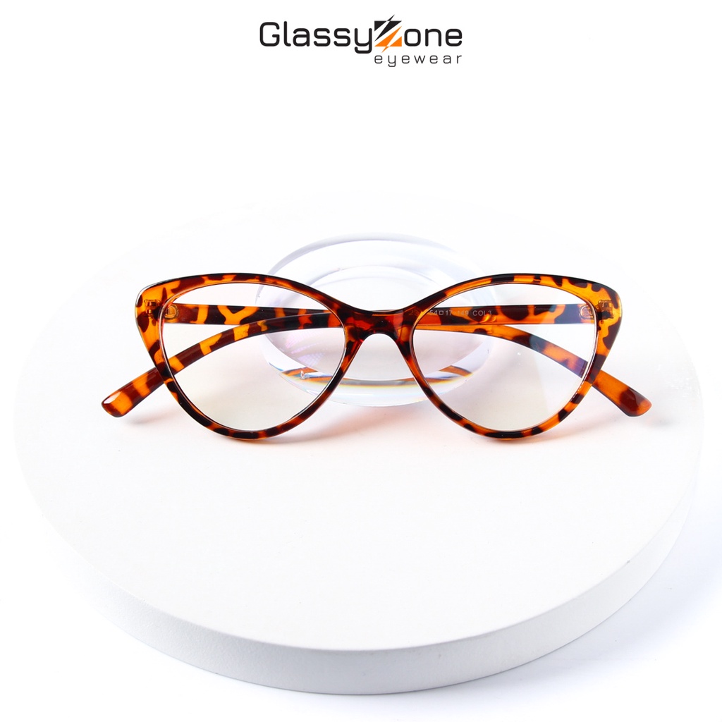 Gọng kính cận, Mắt kính giả cận nhựa dẻo Form mắt mèo Nữ thanh mảnh Abner  - GlassyZone