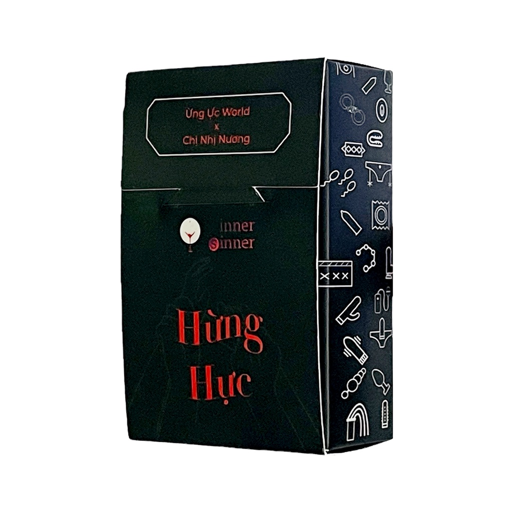 Bộ bài Hừng Hực, tình yêu 57 lá gồm 52 lá tư thế và 5 lá đặc biệt, quà tặng dành cho cặp đôi Ừng Ực