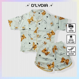 Đồ ngủ nữ pijama mặc nhà lụa satin cao cấp đùi cọc tay D'LYDIA DN10