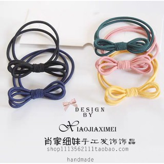 Combo 10 dây Cột Tóc Nơ Trơn Siêu Xinh
