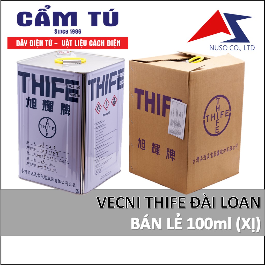 Keo cách điện vecni w23 THIFE Đài Loan bán xị 250ml chịu nhiệt dưới 155 độ C