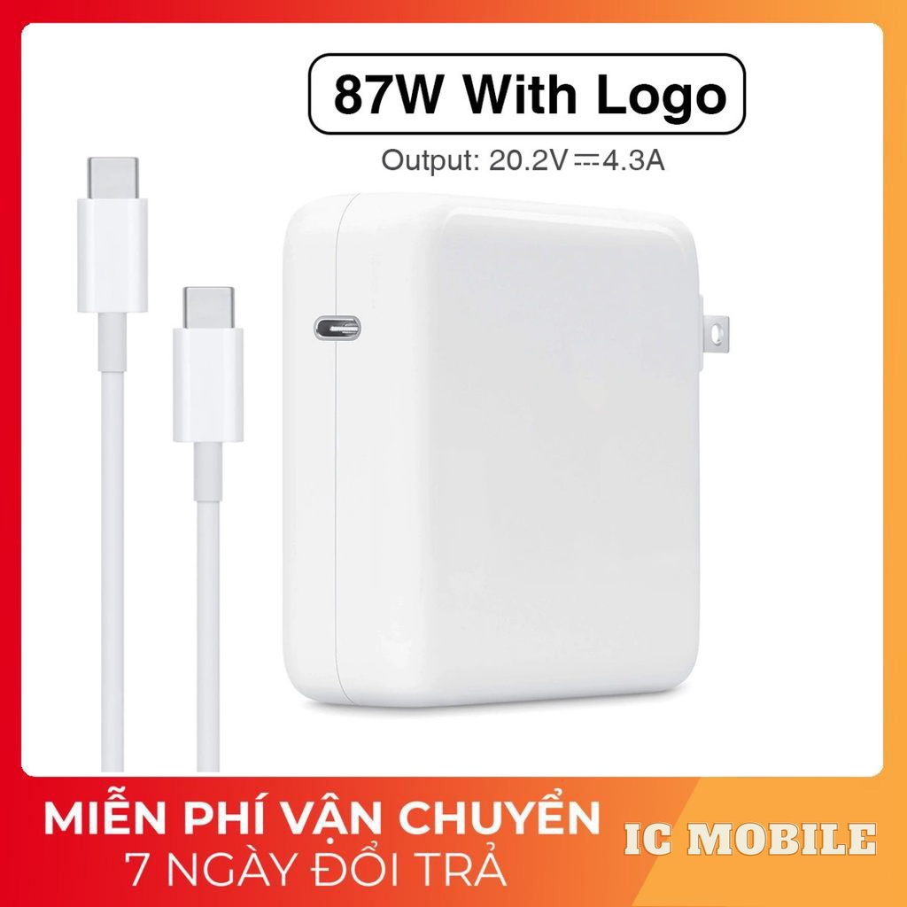 Sạc USB  C,Sạc laptop táo USB-C  30w/61w/87w ,Dây sạc laptop táo 2 đầu type c dùng cho điện thoại,laptop