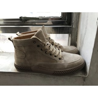 Giày boot nam da lộn cổ cao HOT 2019
