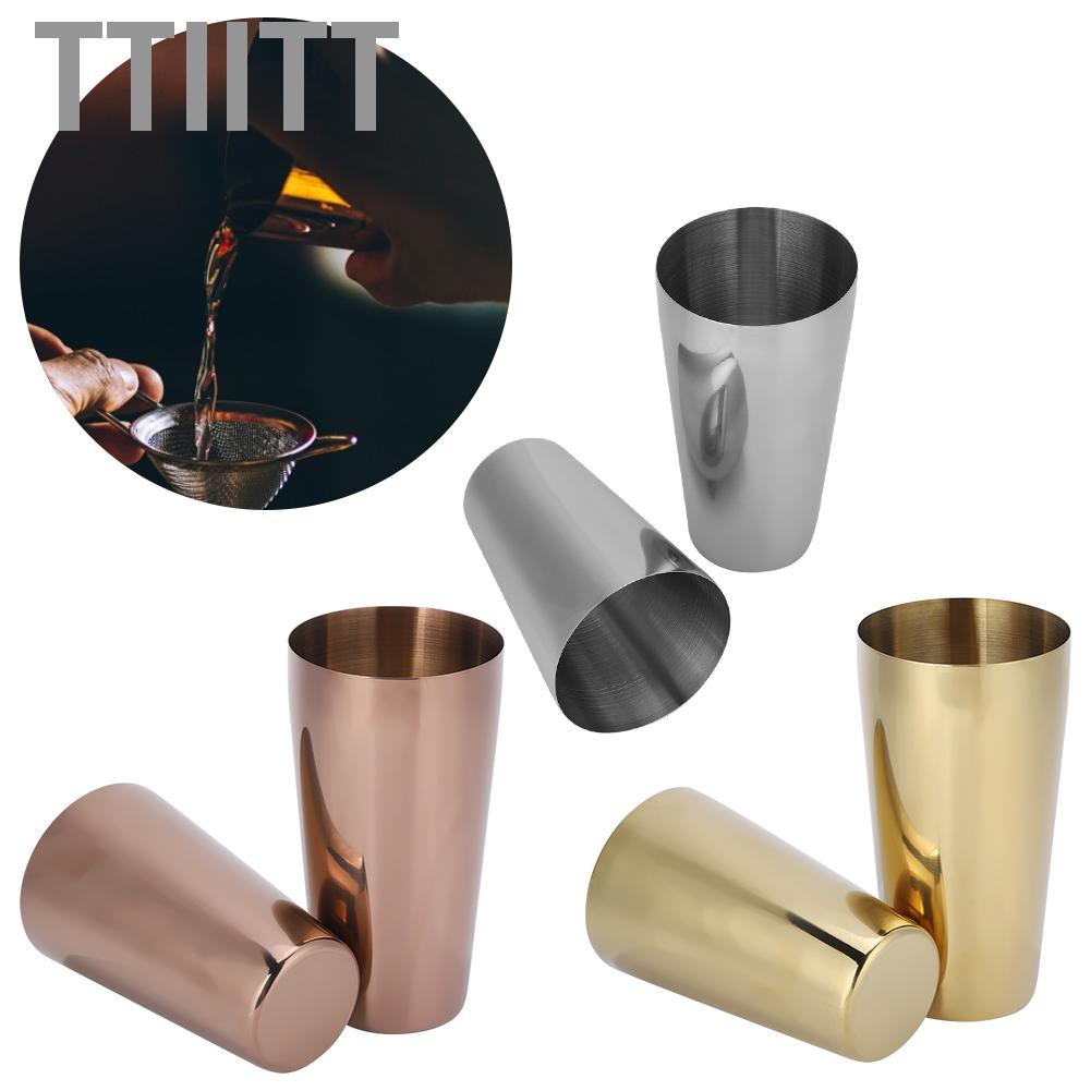 Ttiitt 304 Stainless Steel Cocktail Shaker Bottle Set Bartender Bar Accessory Barware Tools