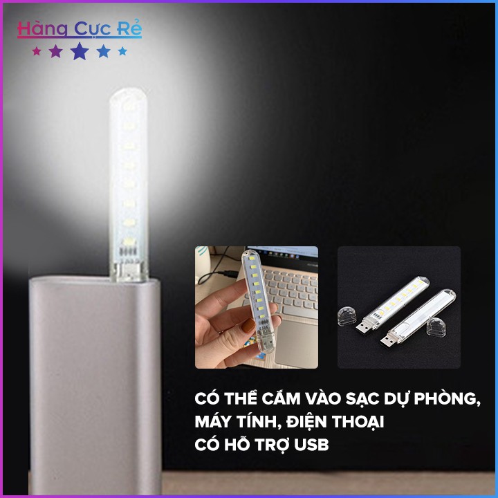 Bộ 4 Đèn USB 8 bóng LED Freeship Đèn đêm thế hệ mới siêu sáng - Shop Hàng Cực Rẻ