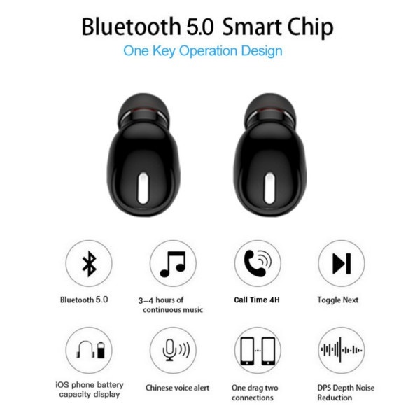 X9 Mini In-Ear Bluetooth Tai Nghe Chụp Tai Wifi Không Dây Tai Nghe Có Mic Thể Thao Tai Nghe Nhét Tai Tai Nghe Âm Thanh Nổi Cho Tất Cả Các Dòng Điện Thoại