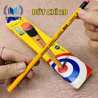 BÚT CHÌ 2B MARCO (1 CHIẾC) - NÉT CHÌ ĐẸP TINH TẾ - SIBBOOKS - SẢN PHẨM CHÍNH HÃNG