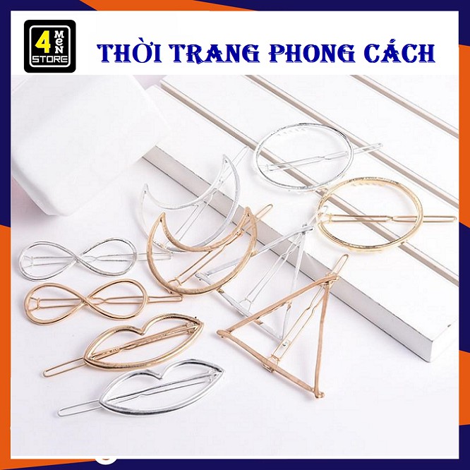 Kẹp Tóc Trơn Nhiều Mẫu So Cute - Phong Cách Hàn Quốc