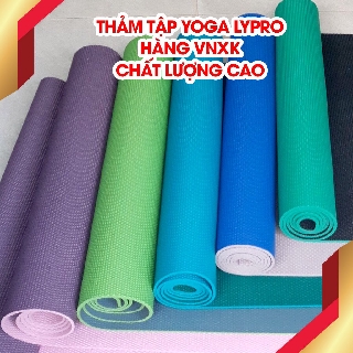 ❤️ TẶNG TÚI ĐỰNG CAO CẤP ❤️️ Thảm Tập Yoga LYPRO PVC Loại 1 Dày 6mm Mặt Thảm 2 Màu Dụng cụ Thể Thao Tại Nhà YTP Sports