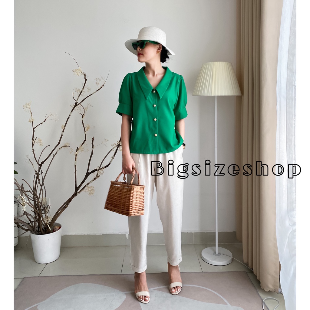 ÁO XANH CỔ VEST MIX CÙNG QUẦN TÂY 9 TẤC, NĂNG ĐỘNG TỰ TIN XUỐNG PHỐ MÙA HÈ SÔI ĐỘNG