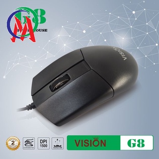 Chuột Có Dây Vision G8 thu hút với mẫu thiết kế với hình dáng những đường cong eo thon khéo léo