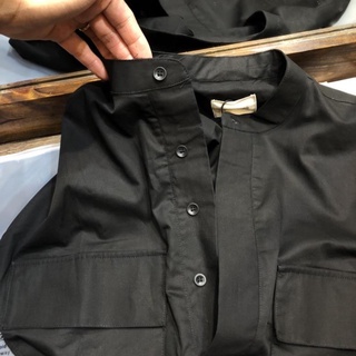 ✽∈Áo sơmi cổ tàu, Fear Of God vải cotton trơn ( Ảnh thật 100% ) !