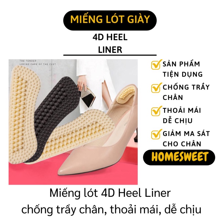 Miếng Lót Giày - Lót Gót Giày 4D Heel Liner Chống Trầy Chân thumbnail