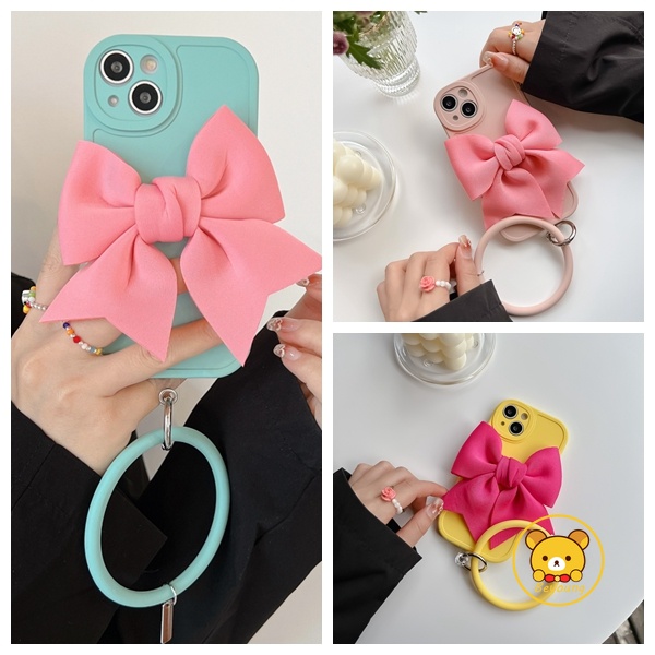 Ốp Điện Thoại Silicon Thắt Nơ Chống Thất Lạc Cho Realme GT2 GT Neo 2 3 Q5 Pro 9 Pro V25 8 V11 V11S V13 V5 7 5G GT Master GT Neo XT X2