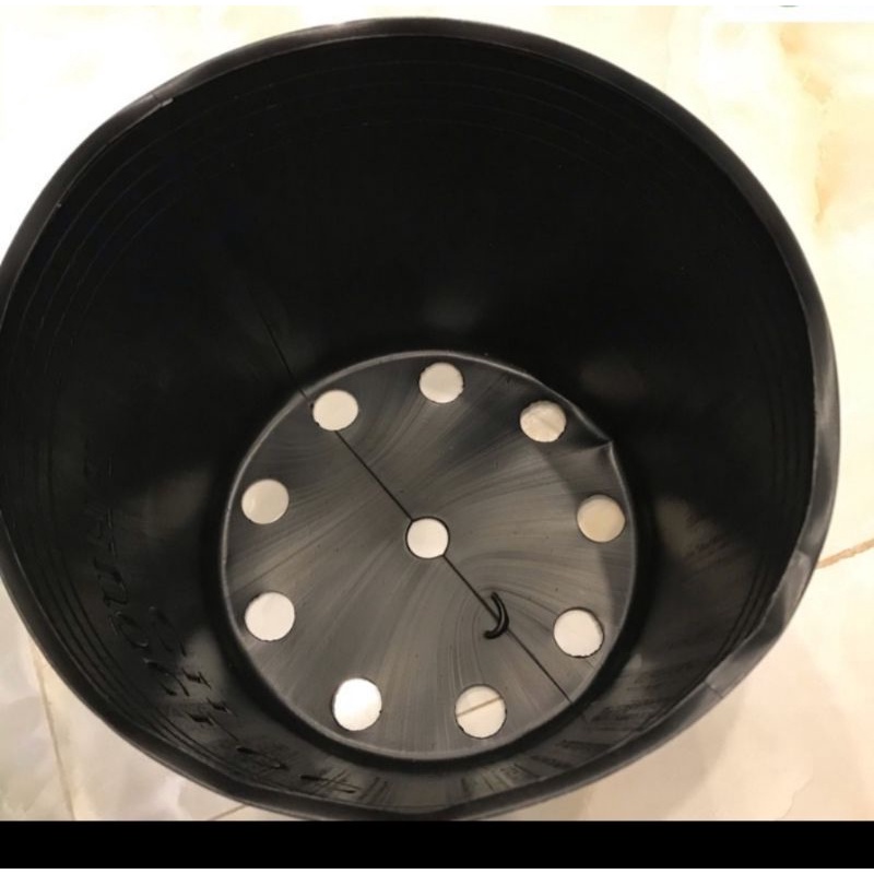 Combo 10 chậu đen C10 hàng đẹp Kt miệng 25cmx cao 21cm