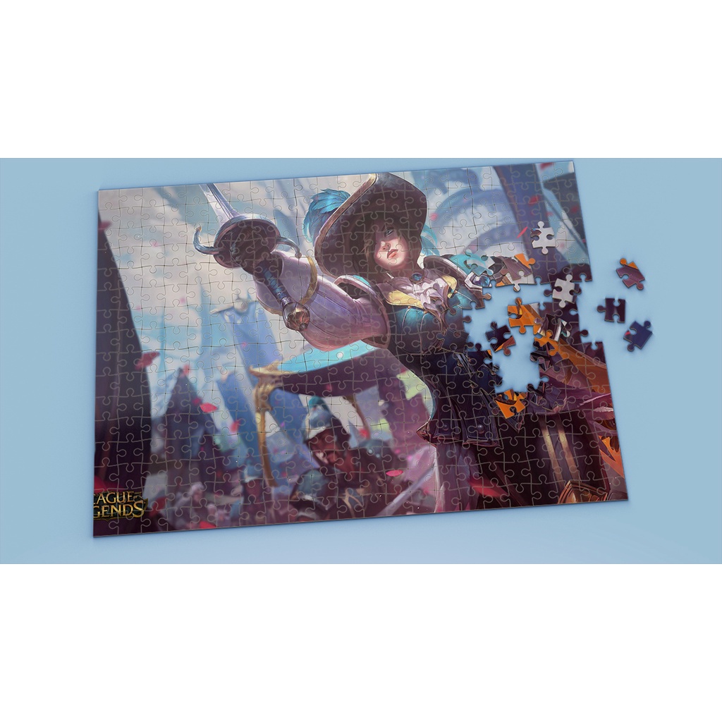 Tranh ghép hình A4, A5 League of Legends, xếp hình FIORA - Mẫu 2