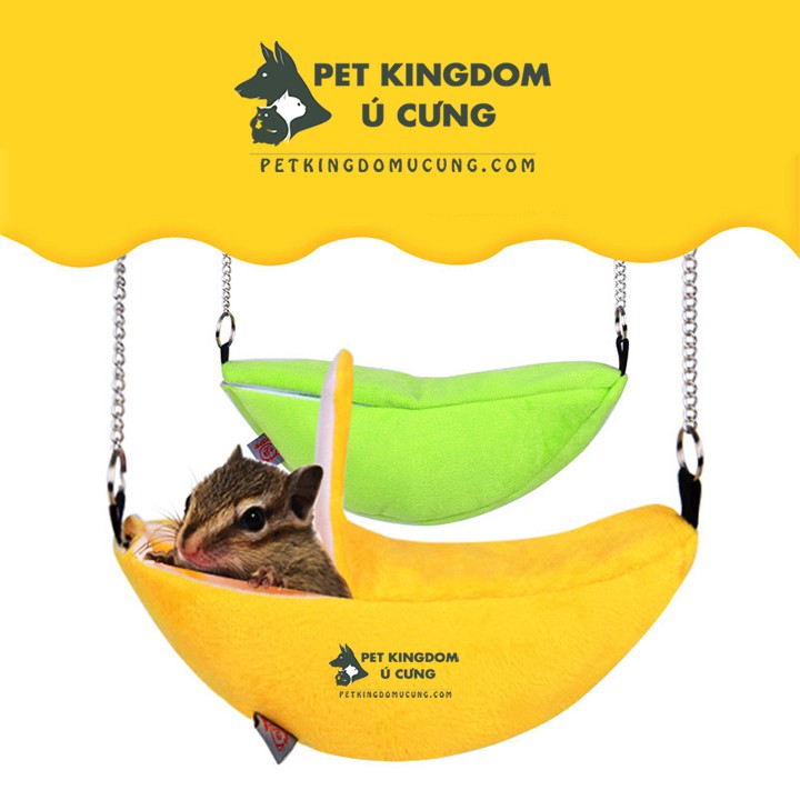 Nhà ngủ treo quả chuối cho hamster, sóc