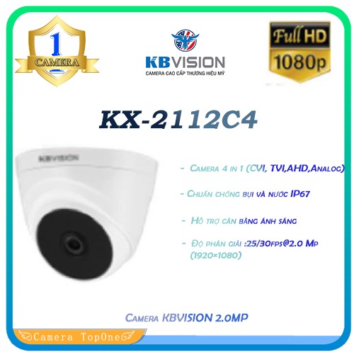 Camera KBVISION KX-2112C4 2.0MP