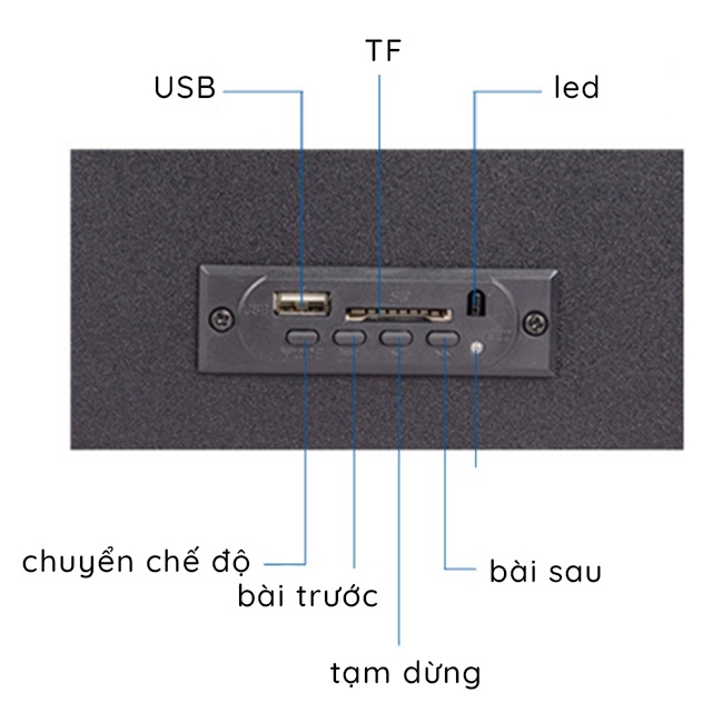 Loa Bluetooth Gỗ 2.1 FT-K8BT Để Bàn Công Suất Lớn Dùng Cho Tivi Máy Vi Tính PC Laptop Thiết Kế Hiện Đại Có Đèn Led RGB