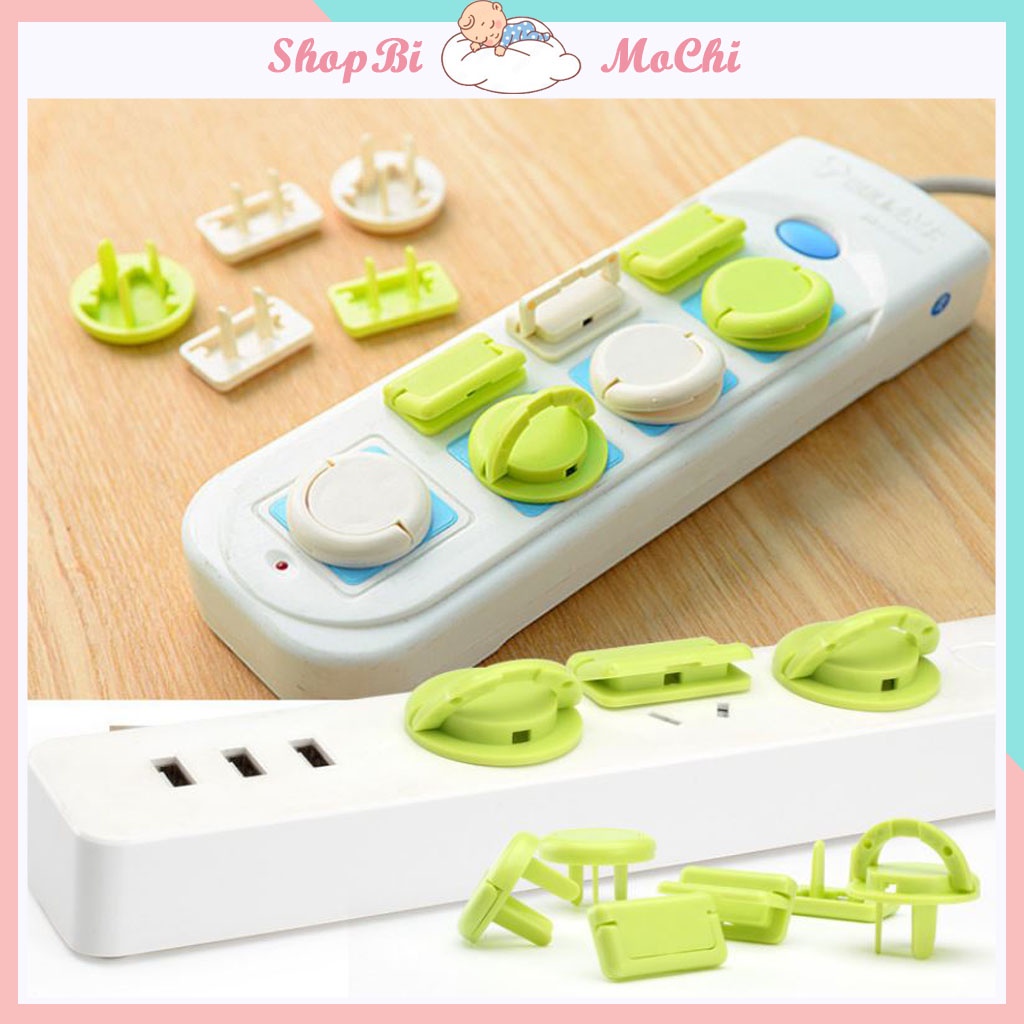 Bịt Ổ Điện Cao Cấp Chống Giật, Nút Ổ 2 Chấu 3 Chấu Giữ An Toàn Cho Bé