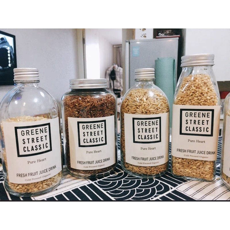 Hũ Thuỷ Tinh Tròn Miệng Rộng Nắp Nhôm Bạc 500ml