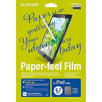 Miếng dán màn hình ELECOM cho iPad 9.7&quot;- Loại nhám Viết, Vẽ như giấy thật, Chống loá, hạn chế dấu Vân tay. Made in Japan