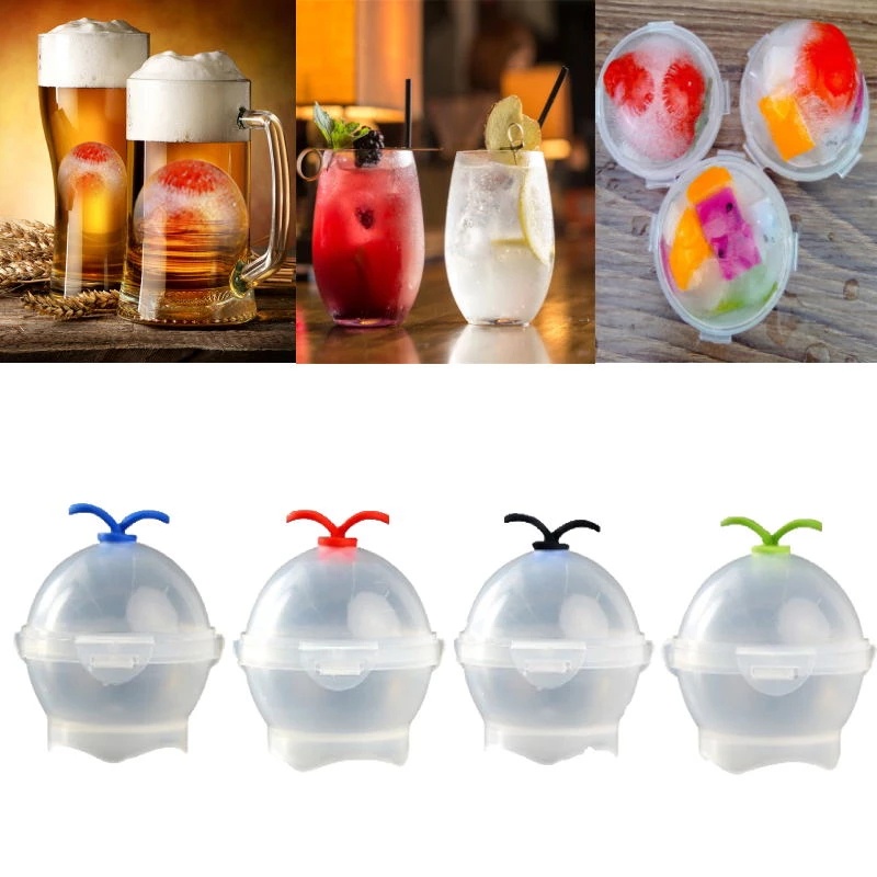 Khuôn Làm Đá Hình Quả Cầu Thiết Kế Lỗ Đơn Độc Đáo Cho Gia Đình Và Quán Bar/Tiệc Tùng