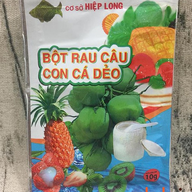 Bột rau câu con cá dẻo 12g