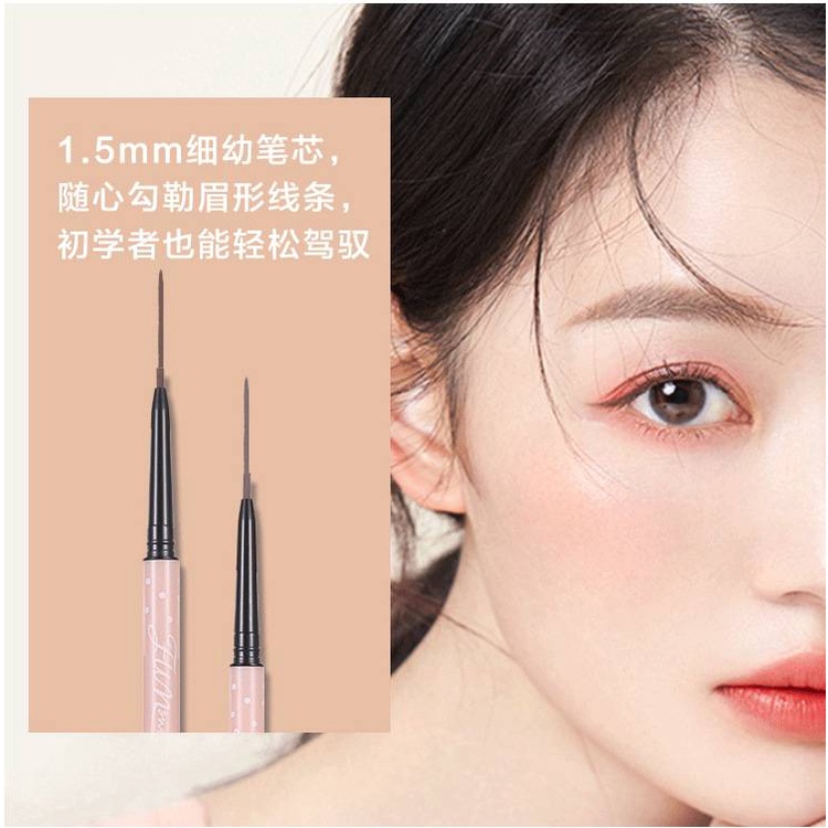 [Hàng mới về] Bút Chì Kẻ Lông Mày Hai Đầu Xoay Tự Động Kháng Nước Lõi Nhỏ 1.5mm