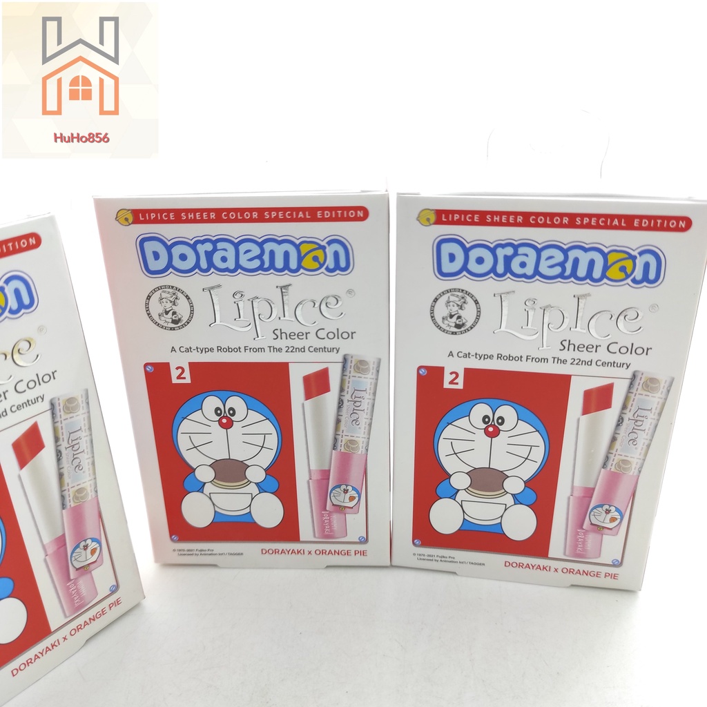 Son Dưỡng Có Màu Tự Nhiên LipIce Sheer Color x Doraemon 2.4g - Màu Hồng Đào