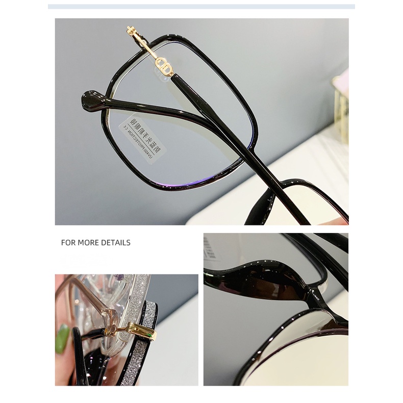 Kính mắt CHARMRAY TR90 chống tia bức xạ phong cách cổ điển thời trang dành cho cả nam và nữ