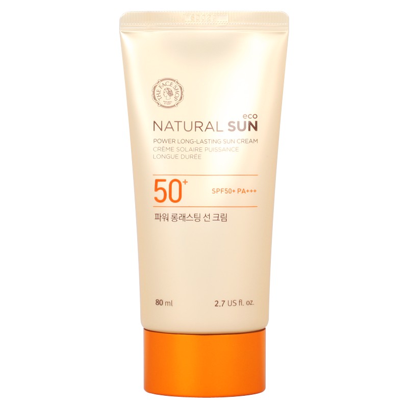 Bộ TheFaceShop Natural Power LongLast Suncrm Spf50+ &Mặt Nạ Real Nature GreenTea