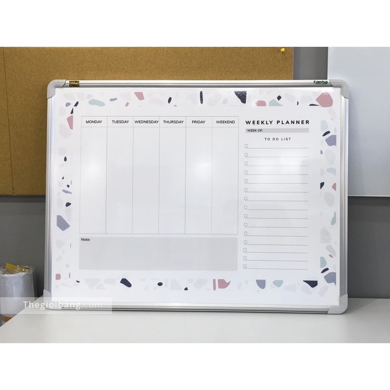 Bảng kế hoạch tuần Weekly Planner 60x80cm.