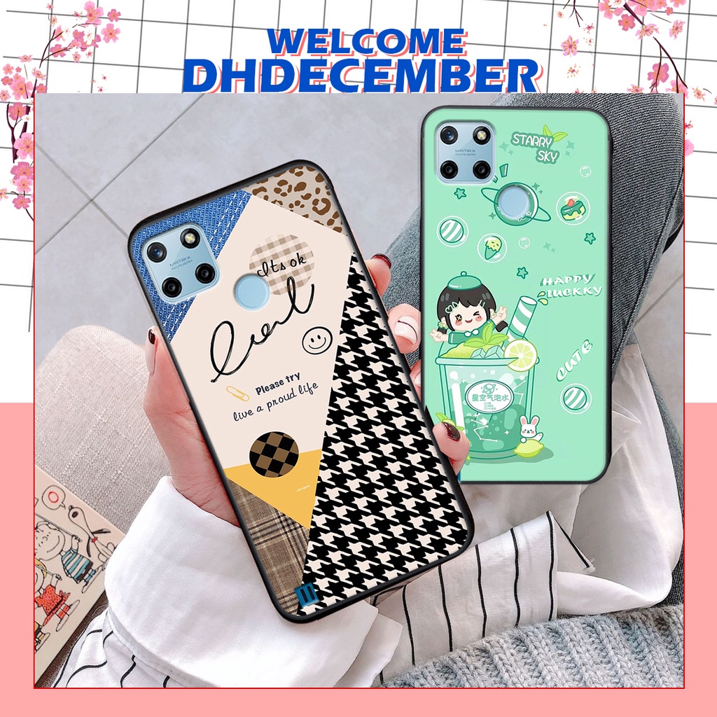 Ốp lưng Realme C25Y in hình nice ,good luck happy ốp xinh viền dẻo đẹp chất