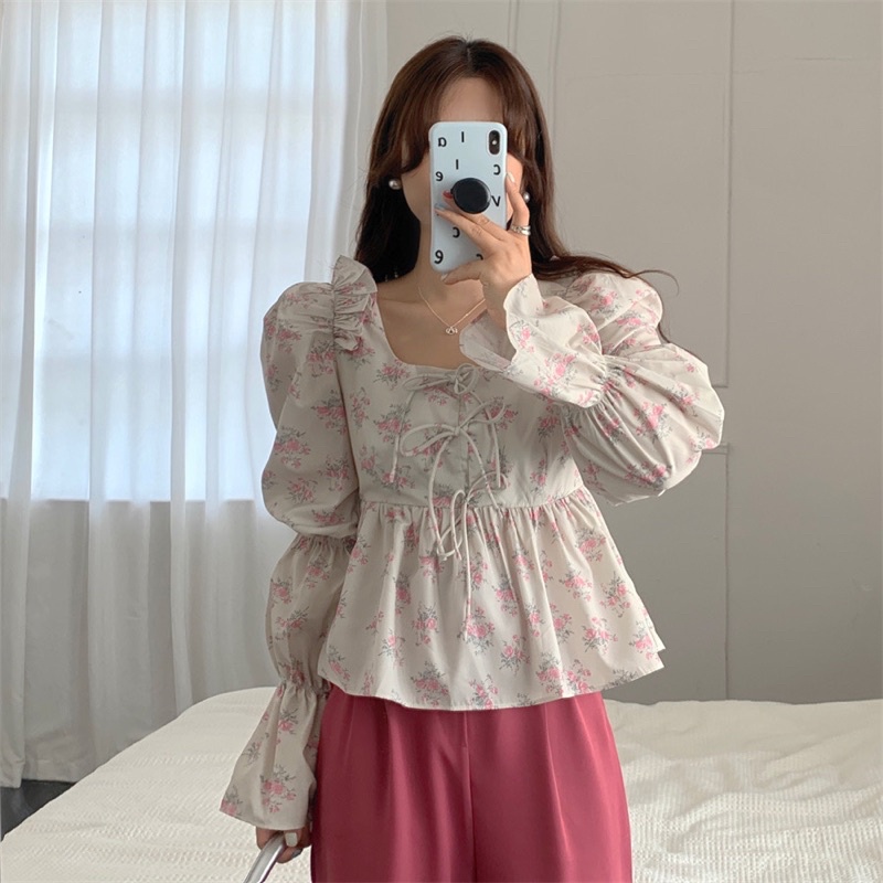 Áo babydoll dài tay