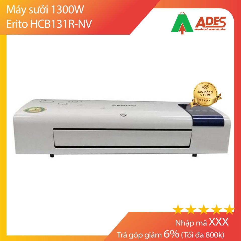 [Mã 154ELSALE2 giảm 7% đơn 300K] HÀNG CHÍNH HÃNG | Máy sưởi Erito HCB131R-NV 1300W