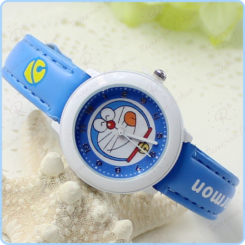 Đồng hồ thạch anh dây da hình Doraemon | BigBuy360 - bigbuy360.vn