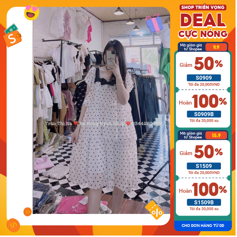 Váy Bầu Đẹp, Đầm Bầu Thiết Kế Thời Trang Chất Voan 2 Lớp, Tay Ngắn, Dáng Suông Xinh Xắn Dễ Thương A103 Lin Store66