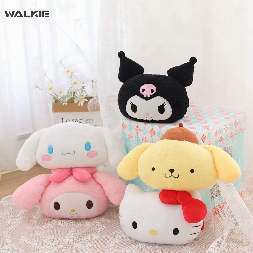 Bao Gối Nhồi Bông Hình Hoạt Hình Kuromi Cinnamoroll Melody Đáng Yêu