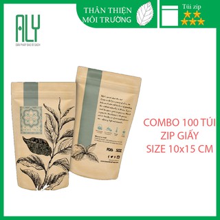 100 túi zip giấy đựng bột 10x15