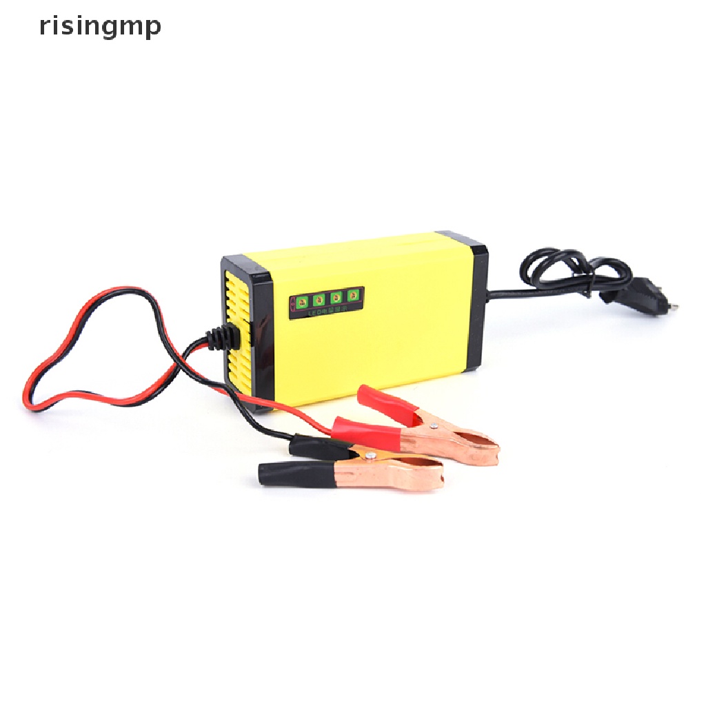 Cục Sạc Pin Thông Minh 12V 2AH-20AH Có Màn Hình LED Hiển Thị Cho Xe Hơi / Xe Máy ♨Trên đó